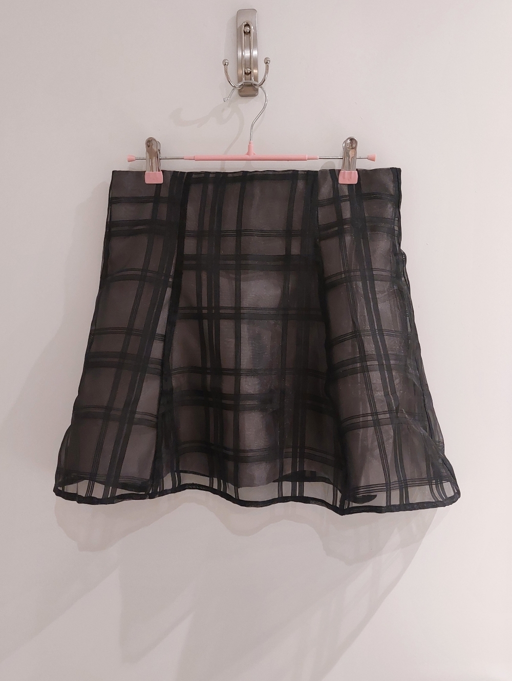 GRL | Checkered Flare Mini Skirt